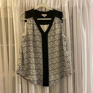 Sheer shirt with shirt underneath